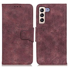 Coque Portefeuille Livre Cuir Etui Clapet M03L pour Samsung Galaxy S21 5G Violet