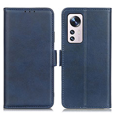 Coque Portefeuille Livre Cuir Etui Clapet M03L pour Xiaomi Mi 12S 5G Bleu