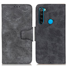 Coque Portefeuille Livre Cuir Etui Clapet M03L pour Xiaomi Redmi Note 8 (2021) Noir