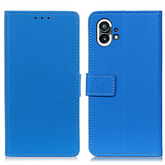 Coque Portefeuille Livre Cuir Etui Clapet M04L pour Nothing Phone 1 Bleu