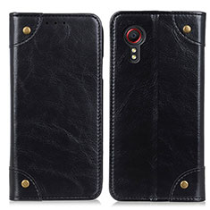 Coque Portefeuille Livre Cuir Etui Clapet M04L pour Samsung Galaxy XCover 5 SM-G525F Noir