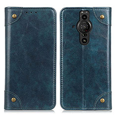 Coque Portefeuille Livre Cuir Etui Clapet M04L pour Sony Xperia PRO-I Bleu