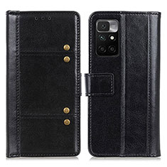 Coque Portefeuille Livre Cuir Etui Clapet M04L pour Xiaomi Redmi 10 (2022) Noir