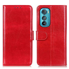 Coque Portefeuille Livre Cuir Etui Clapet M05L pour Motorola Moto Edge 30 5G Rouge