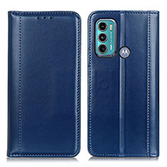 Coque Portefeuille Livre Cuir Etui Clapet M05L pour Motorola Moto G60 Bleu