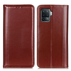 Coque Portefeuille Livre Cuir Etui Clapet M05L pour Oppo A94 4G Marron