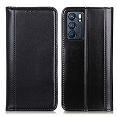 Coque Portefeuille Livre Cuir Etui Clapet M05L pour Oppo Reno6 5G Noir