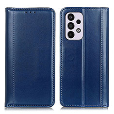 Coque Portefeuille Livre Cuir Etui Clapet M05L pour Samsung Galaxy A33 5G Bleu