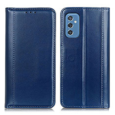 Coque Portefeuille Livre Cuir Etui Clapet M05L pour Samsung Galaxy M52 5G Bleu