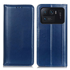 Coque Portefeuille Livre Cuir Etui Clapet M05L pour Xiaomi Mi 11 Ultra 5G Bleu