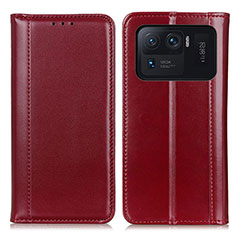 Coque Portefeuille Livre Cuir Etui Clapet M05L pour Xiaomi Mi 11 Ultra 5G Rouge