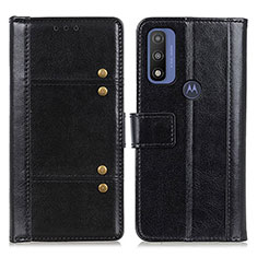 Coque Portefeuille Livre Cuir Etui Clapet M06L pour Motorola Moto G Pure Noir