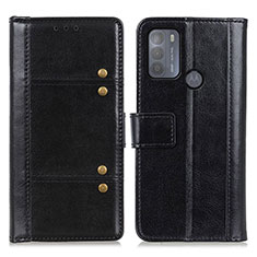 Coque Portefeuille Livre Cuir Etui Clapet M06L pour Motorola Moto G50 Noir