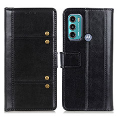 Coque Portefeuille Livre Cuir Etui Clapet M06L pour Motorola Moto G60 Noir