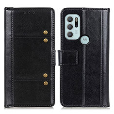 Coque Portefeuille Livre Cuir Etui Clapet M06L pour Motorola Moto G60s Noir