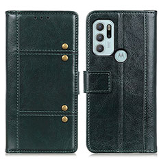 Coque Portefeuille Livre Cuir Etui Clapet M06L pour Motorola Moto G60s Vert