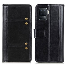 Coque Portefeuille Livre Cuir Etui Clapet M06L pour Oppo A94 4G Noir
