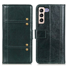 Coque Portefeuille Livre Cuir Etui Clapet M06L pour Samsung Galaxy S21 FE 5G Vert