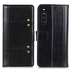 Coque Portefeuille Livre Cuir Etui Clapet M06L pour Sony Xperia 10 III Noir