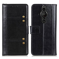 Coque Portefeuille Livre Cuir Etui Clapet M06L pour Sony Xperia PRO-I Noir