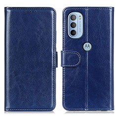 Coque Portefeuille Livre Cuir Etui Clapet M07L pour Motorola Moto G31 Bleu
