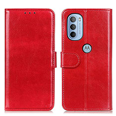Coque Portefeuille Livre Cuir Etui Clapet M07L pour Motorola Moto G31 Rouge