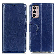 Coque Portefeuille Livre Cuir Etui Clapet M07L pour Motorola Moto G42 Bleu