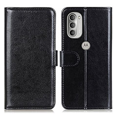 Coque Portefeuille Livre Cuir Etui Clapet M07L pour Motorola Moto G51 5G Noir