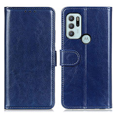 Coque Portefeuille Livre Cuir Etui Clapet M07L pour Motorola Moto G60s Bleu