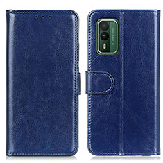 Coque Portefeuille Livre Cuir Etui Clapet M07L pour Nokia XR21 Bleu