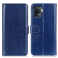 Coque Portefeuille Livre Cuir Etui Clapet M07L pour Oppo A94 4G Bleu