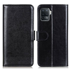 Coque Portefeuille Livre Cuir Etui Clapet M07L pour Oppo A94 4G Noir