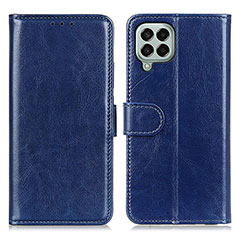 Coque Portefeuille Livre Cuir Etui Clapet M07L pour Samsung Galaxy M33 5G Bleu