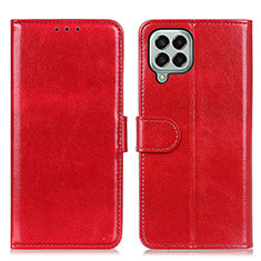 Coque Portefeuille Livre Cuir Etui Clapet M07L pour Samsung Galaxy M33 5G Rouge
