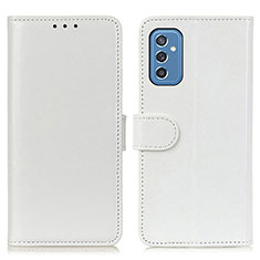 Coque Portefeuille Livre Cuir Etui Clapet M07L pour Samsung Galaxy M52 5G Blanc