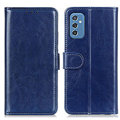 Coque Portefeuille Livre Cuir Etui Clapet M07L pour Samsung Galaxy M52 5G Bleu