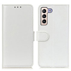 Coque Portefeuille Livre Cuir Etui Clapet M07L pour Samsung Galaxy S21 5G Blanc