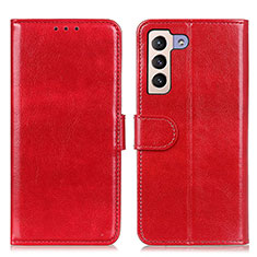 Coque Portefeuille Livre Cuir Etui Clapet M07L pour Samsung Galaxy S21 5G Rouge