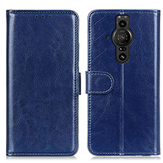Coque Portefeuille Livre Cuir Etui Clapet M07L pour Sony Xperia PRO-I Bleu