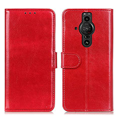 Coque Portefeuille Livre Cuir Etui Clapet M07L pour Sony Xperia PRO-I Rouge