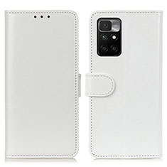 Coque Portefeuille Livre Cuir Etui Clapet M07L pour Xiaomi Redmi 10 (2022) Blanc