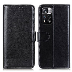Coque Portefeuille Livre Cuir Etui Clapet M07L pour Xiaomi Redmi Note 11 Pro+ Plus 5G Noir
