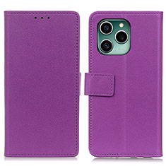 Coque Portefeuille Livre Cuir Etui Clapet M08L pour Huawei Honor 60 SE 5G Violet