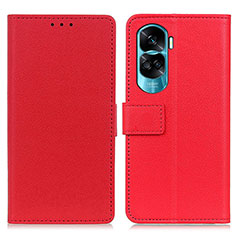 Coque Portefeuille Livre Cuir Etui Clapet M08L pour Huawei Honor 90 Lite 5G Rouge