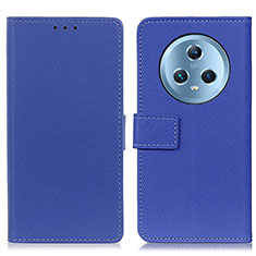 Coque Portefeuille Livre Cuir Etui Clapet M08L pour Huawei Honor Magic5 5G Bleu