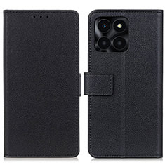 Coque Portefeuille Livre Cuir Etui Clapet M08L pour Huawei Honor X6a Noir