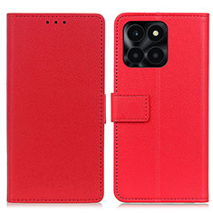 Coque Portefeuille Livre Cuir Etui Clapet M08L pour Huawei Honor X8b Rouge