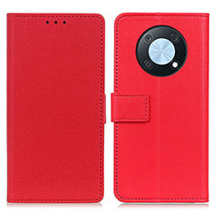 Coque Portefeuille Livre Cuir Etui Clapet M08L pour Huawei Nova Y90 Rouge