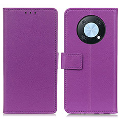 Coque Portefeuille Livre Cuir Etui Clapet M08L pour Huawei Nova Y90 Violet