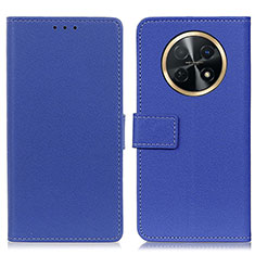 Coque Portefeuille Livre Cuir Etui Clapet M08L pour Huawei Nova Y91 Bleu